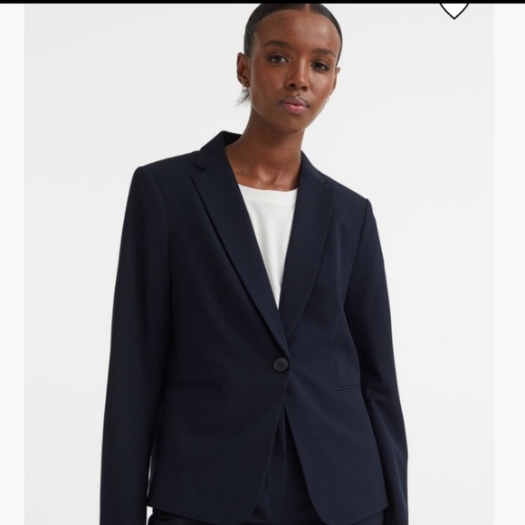 H&M Blue Fitted Blazer - Picture 3 of 7